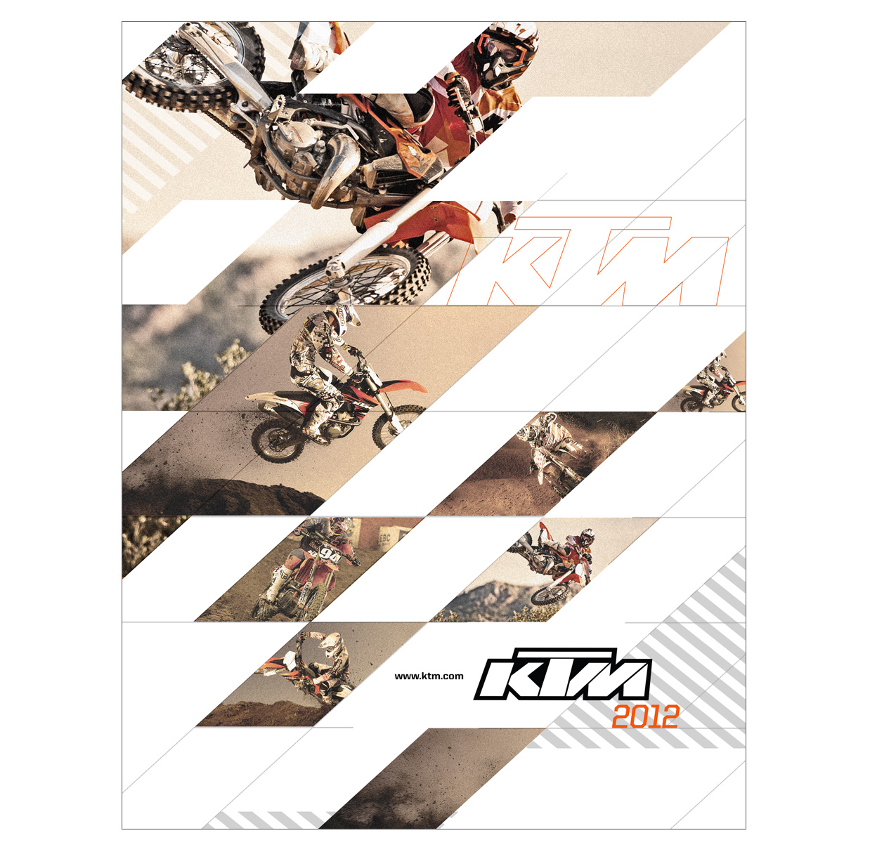 KTM 2012 Motocross Catalog Cover Visual Foundry