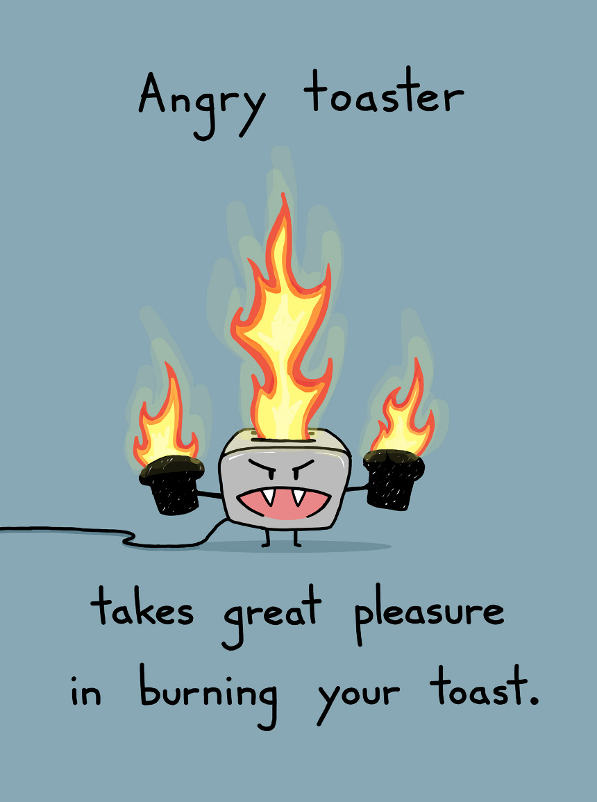 Angry Toaster - Sebastien Millon / Art & Illustration