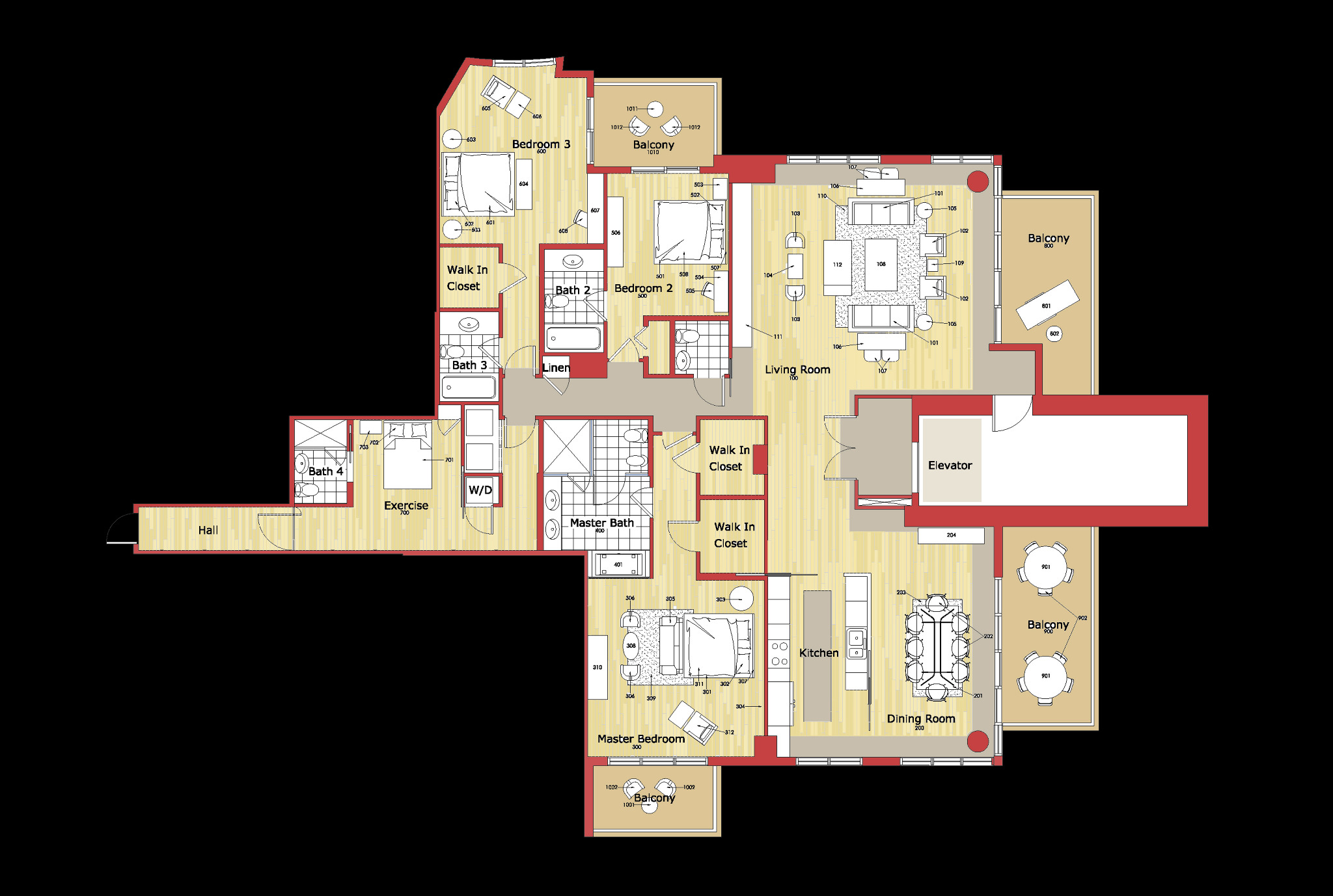 ASIA Condo, Brickell Key - KA+2