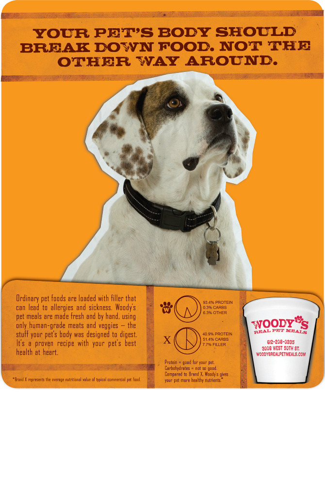 Woody's Pet Food Deli Aron Shand {Art Director}