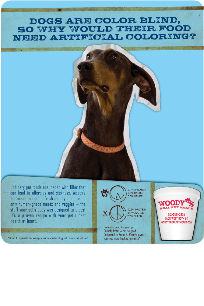 Woody's Pet Food Deli Aron Shand {Art Director}