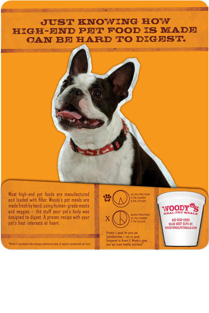 Woody's Pet Food Deli Aron Shand {Art Director}