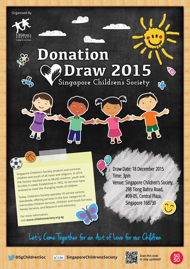 Singapore Children's Society 2015 Donation Draw & Little Kindness