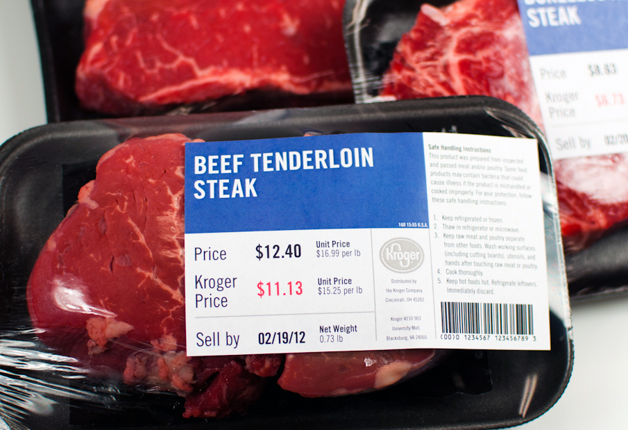 Kroger Meat Label Nate Navasca Graphic Designer