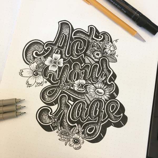 Hand Lettering - AMBER LUKE KARINS AD & DESIGNER