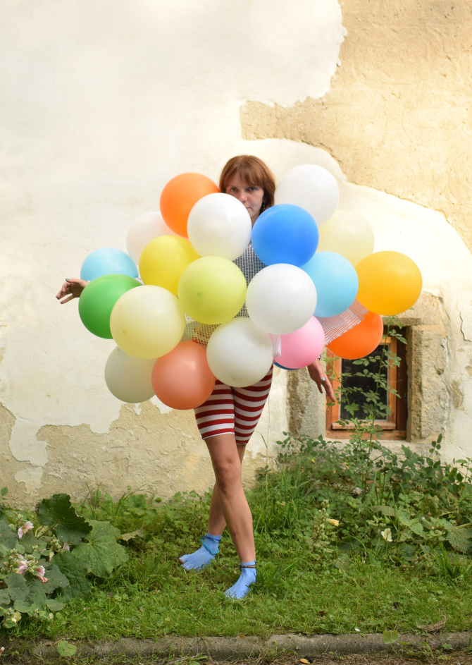 Balloon Suits Jackie Riccio