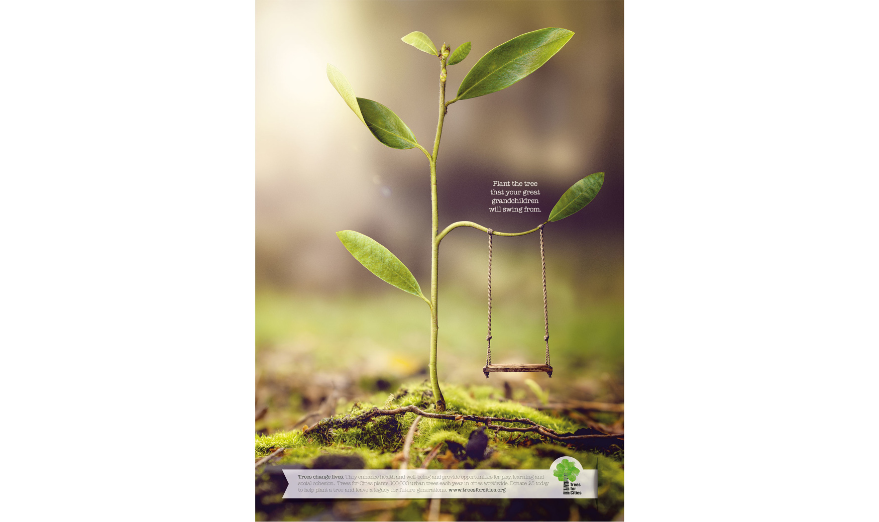 Trees For Cities Print Tim Jones and James Cross' advertising portfolio.