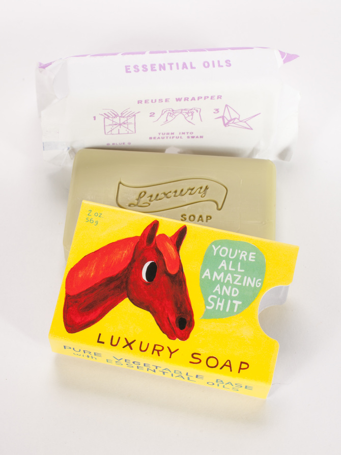 Luxury soaps at Blue Q martharich