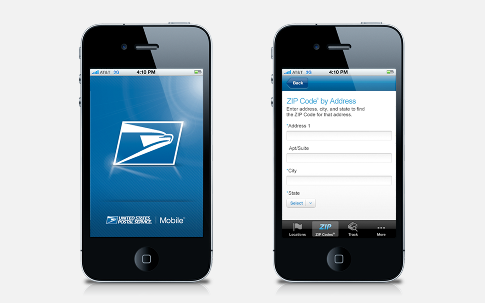 USPS iPhone App Eric Lohman Creative Director