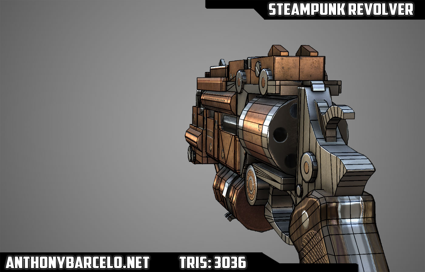 Steampunk Revolver - Anthony Barcelo's Portfolio