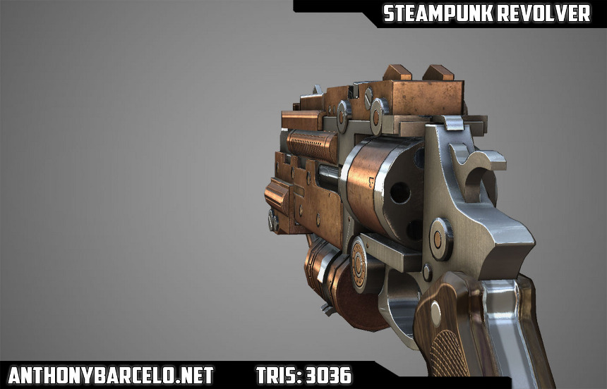 Steampunk Revolver - Anthony Barcelo's Portfolio