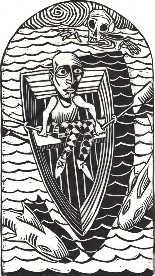 The Linocut Dance of Death - 50 Watts