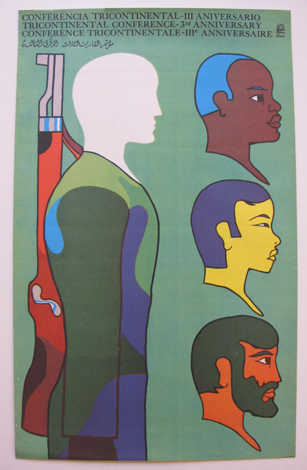 OSPAAAL CUBAN POLITICAL POSTER CUBA 1968 14 X 21.5 INCHES RARE MINT ART