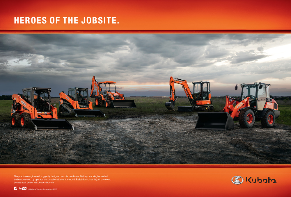 Kubota Heroes of the Jobsite Campaign - Sarah Hoehn Creative