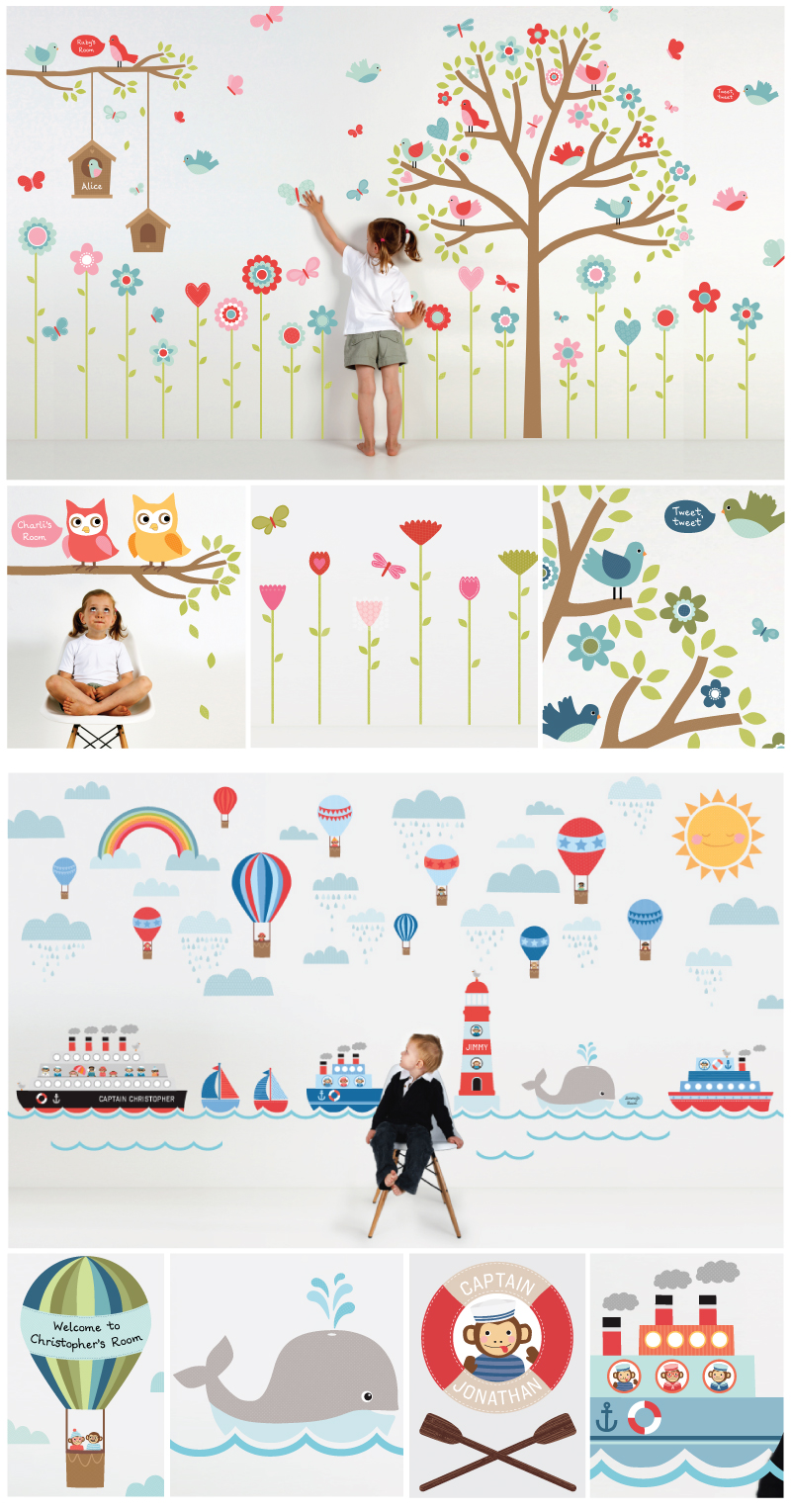TINY ME WALL STICKERS Annie Davidson Graphic Design