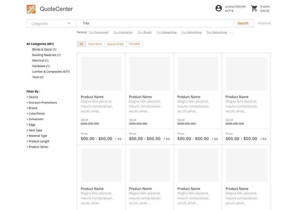 Home Depot Quote Center JISUCHOI