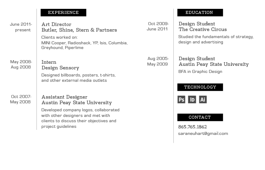 resume sara neuhart radio shack resume