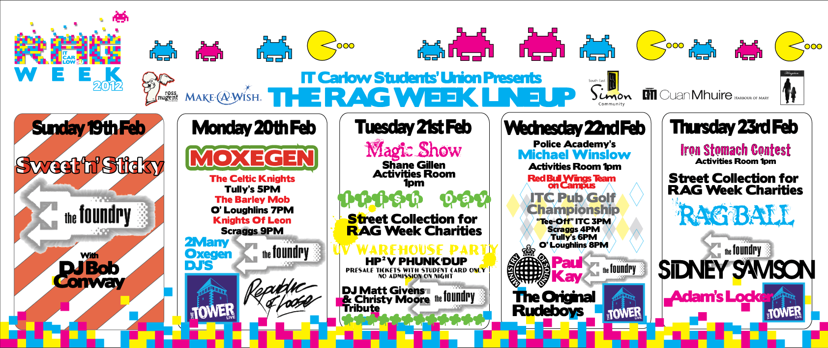 Carlow IT Rag Week 2012 - Lynn Ferrari design portfolio