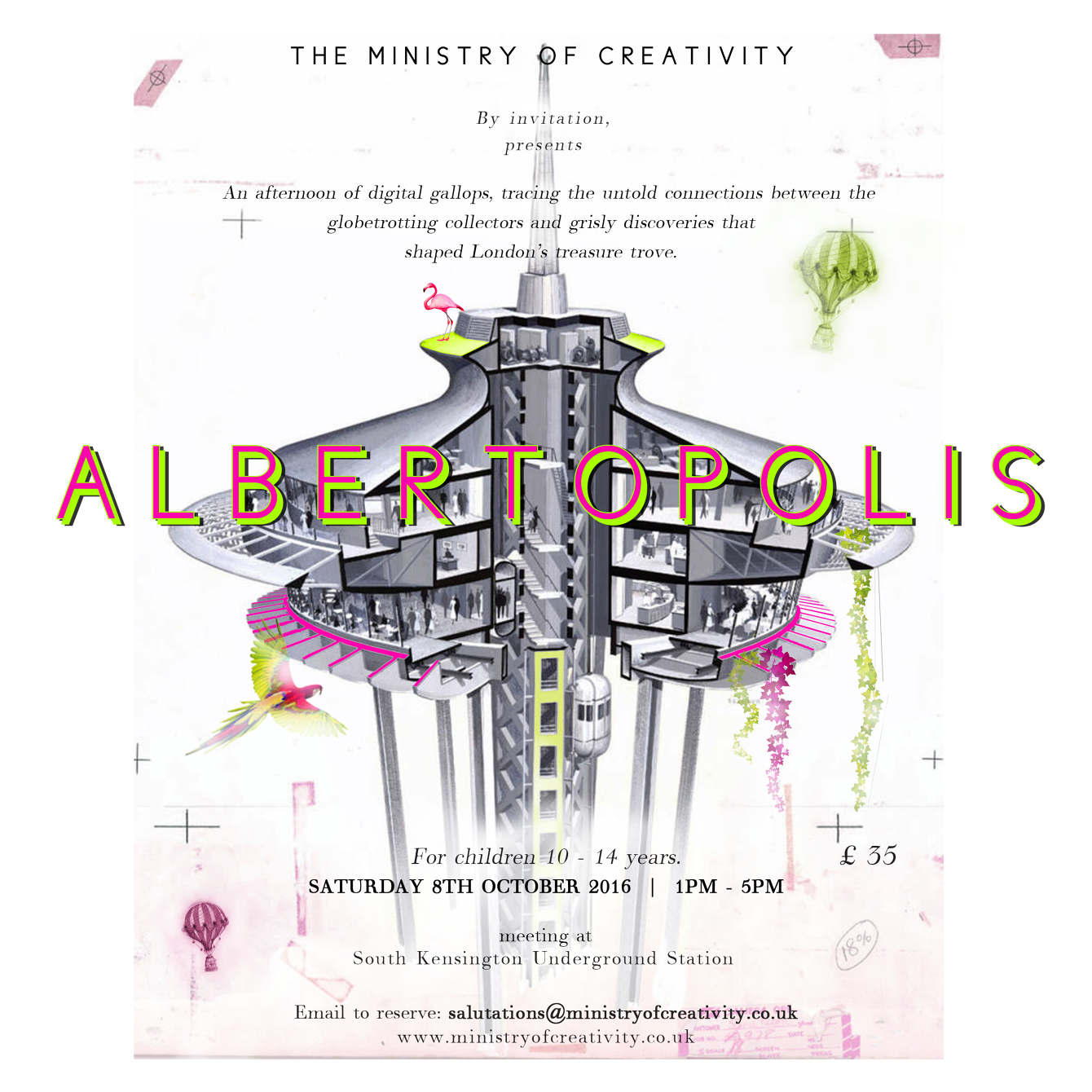 Albertopolis dinosaur Ministry of Creativity