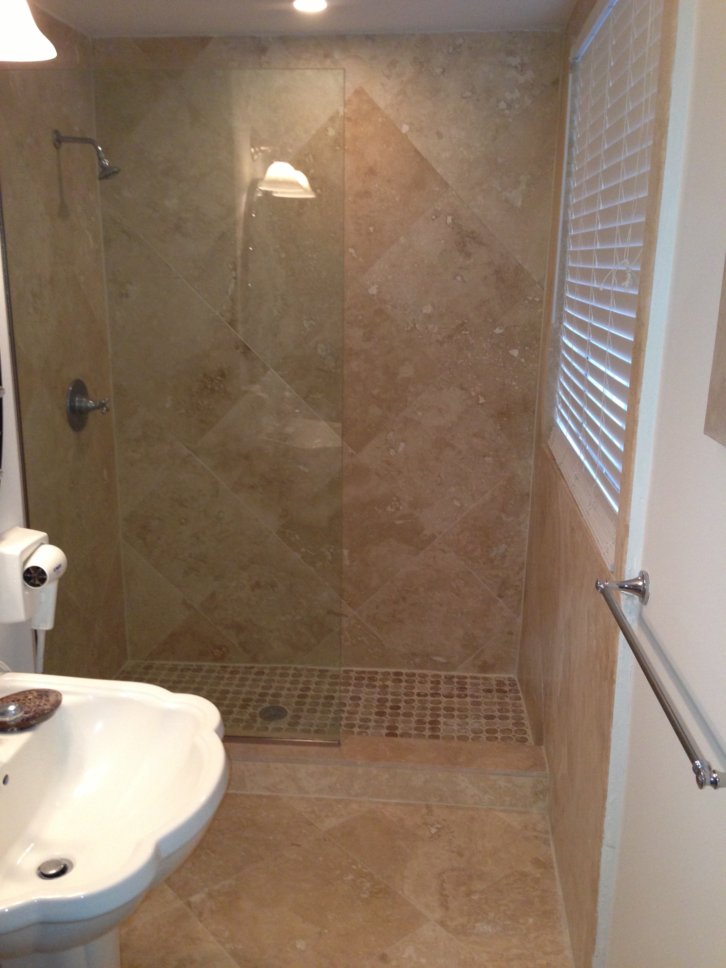 sunken shower floor repair