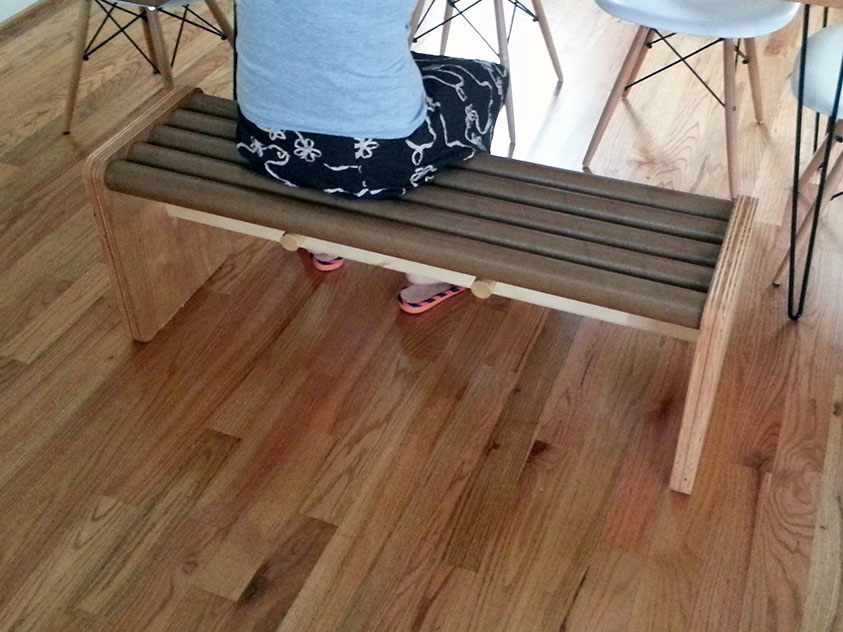 PAPER TUBE BENCH - Haldun Builds