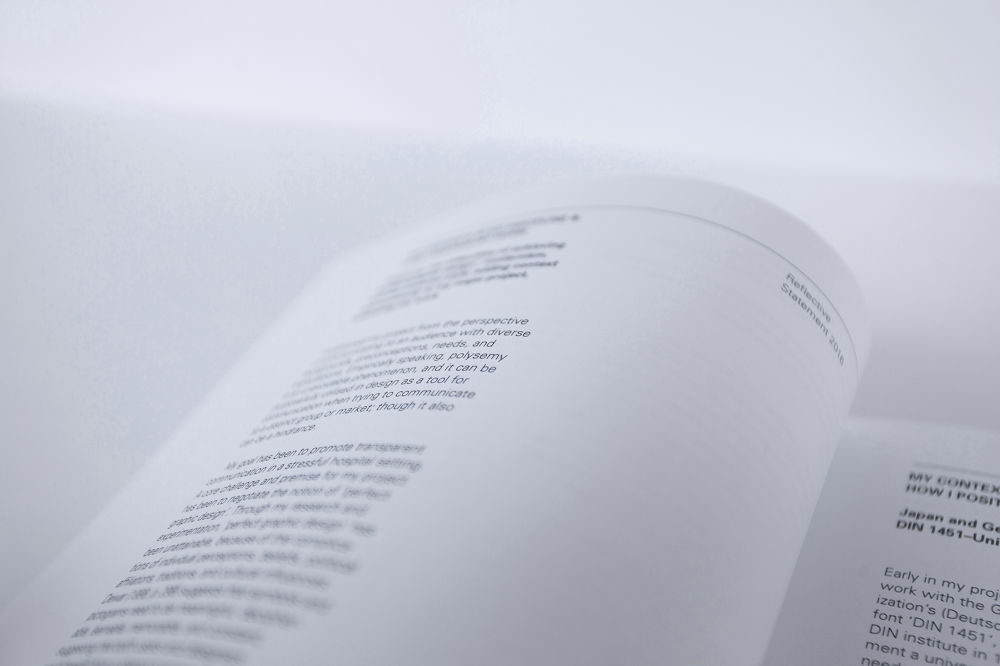 3. Reflective Statement: Univers 'All' - Ian Richmond Digital Portfolio