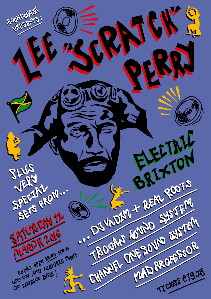 LEE 'SCRATCH' PERRY POSTER - PIERCE VICTOR