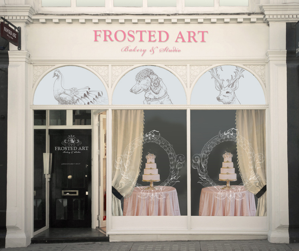 Frosted Art Bakery & Studio Brown Hat, Blue Wolf