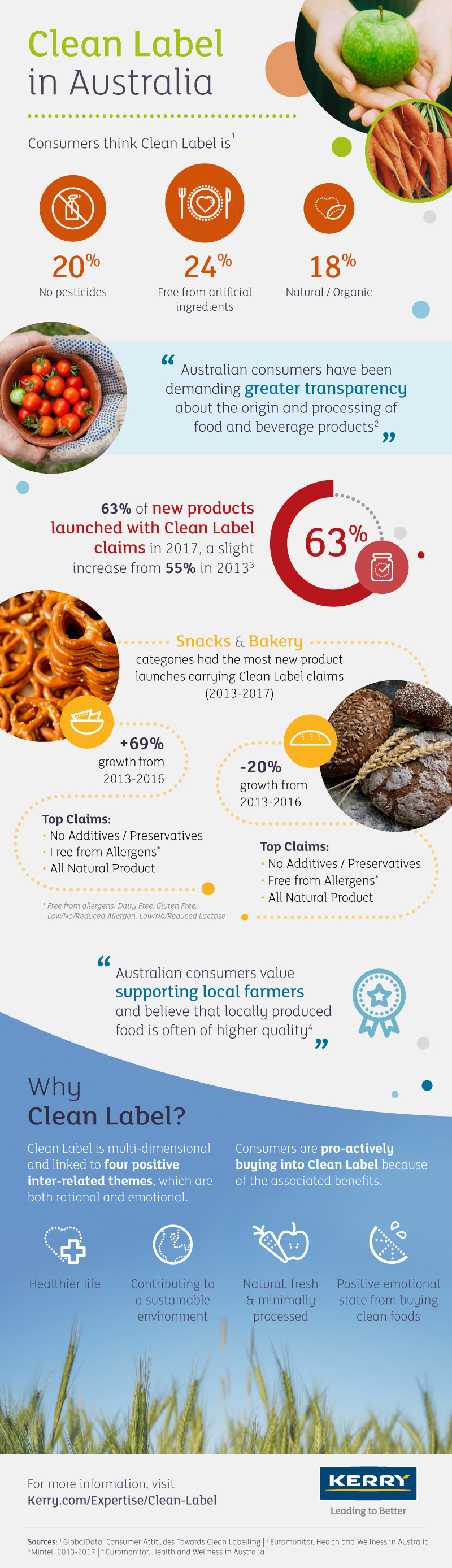 Kerry Food Explaining Clean Label Infographics