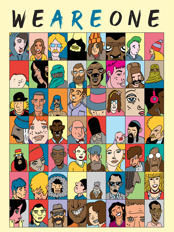 We R One Poster We are one - POSTER HEROES - Brochendors Brothers