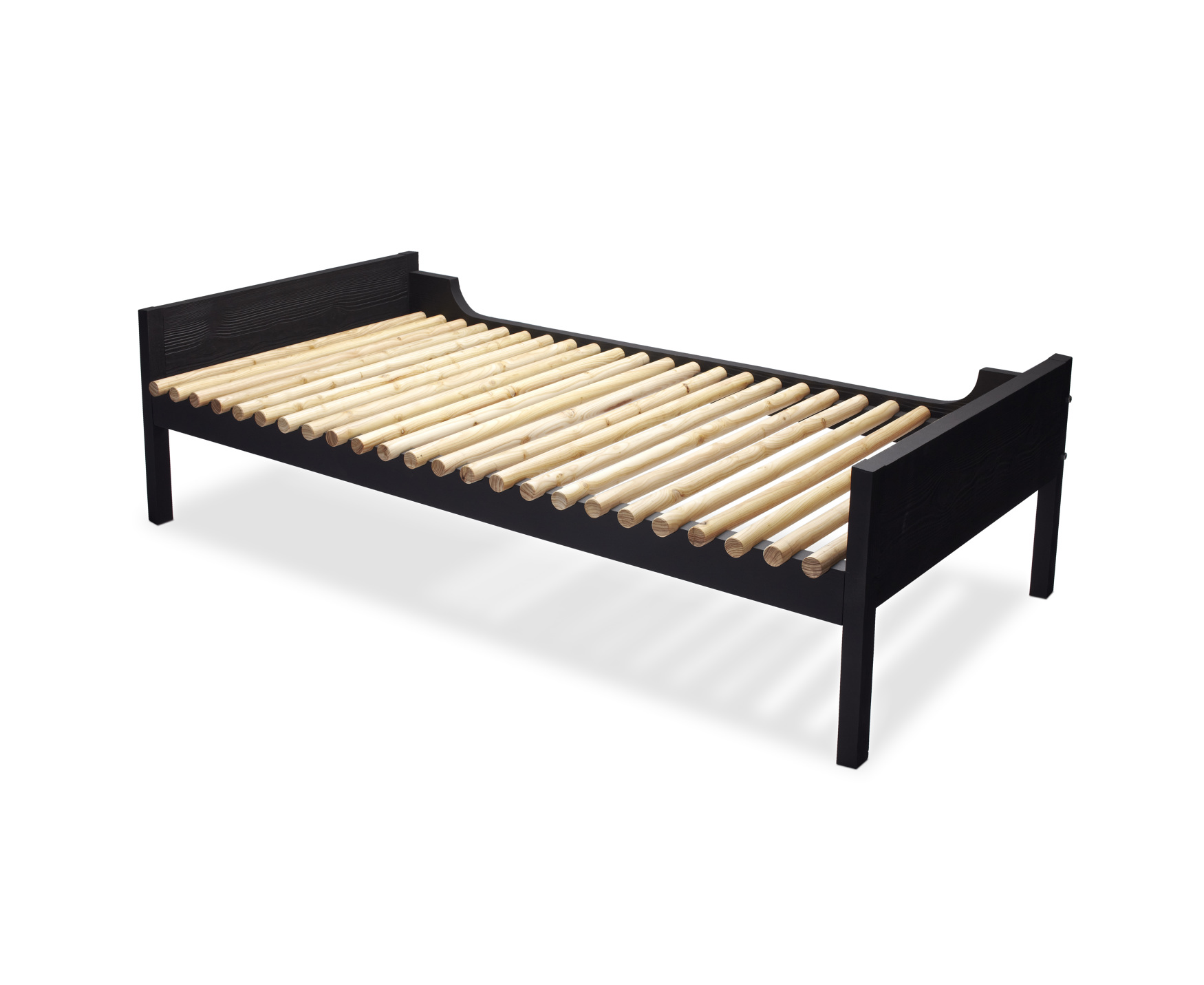 BÓL Bench in cast aluminium and larch, 2012