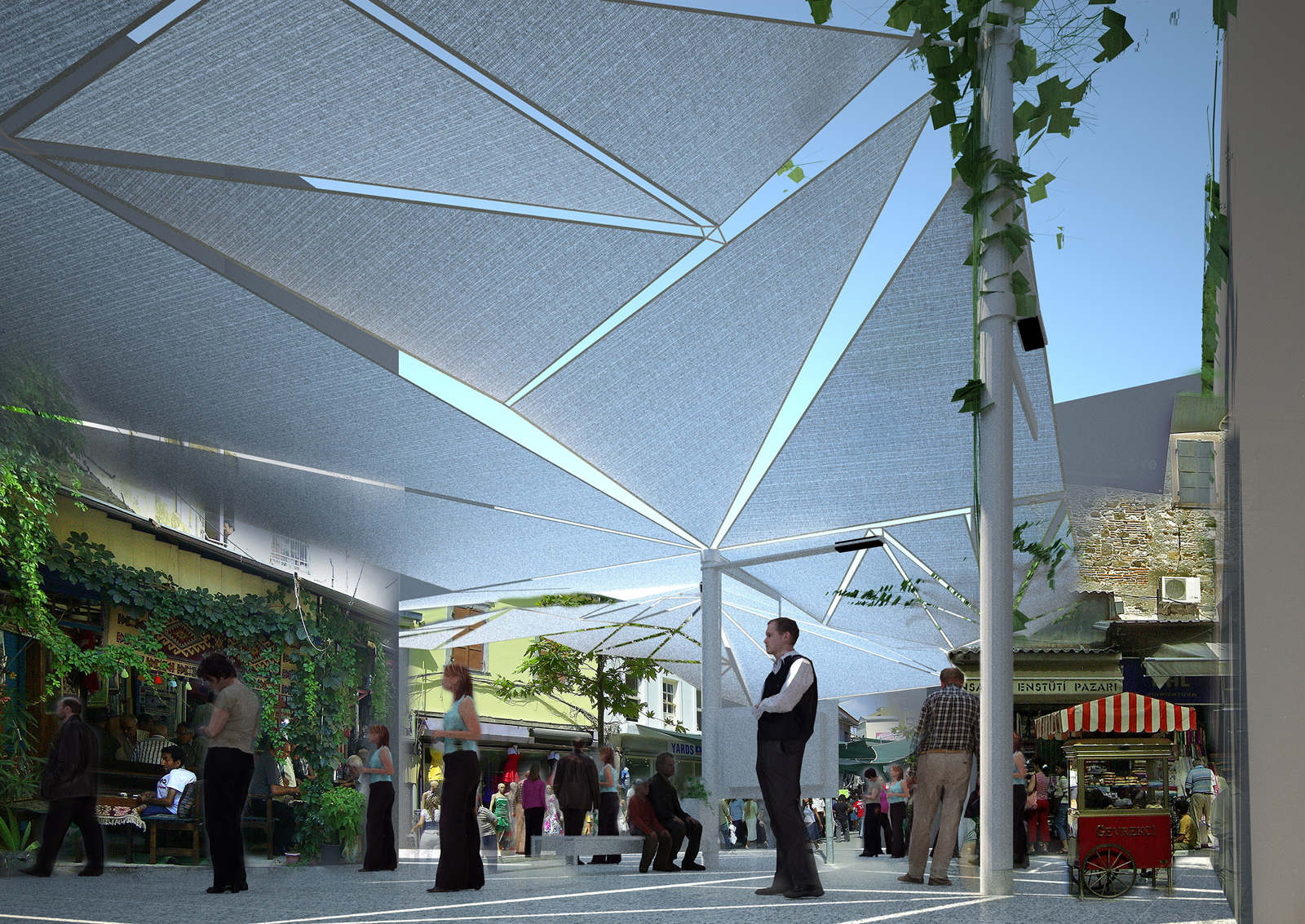 İzmir Kemeraltı Urban Canopy ABOUTBLANK Creative Community