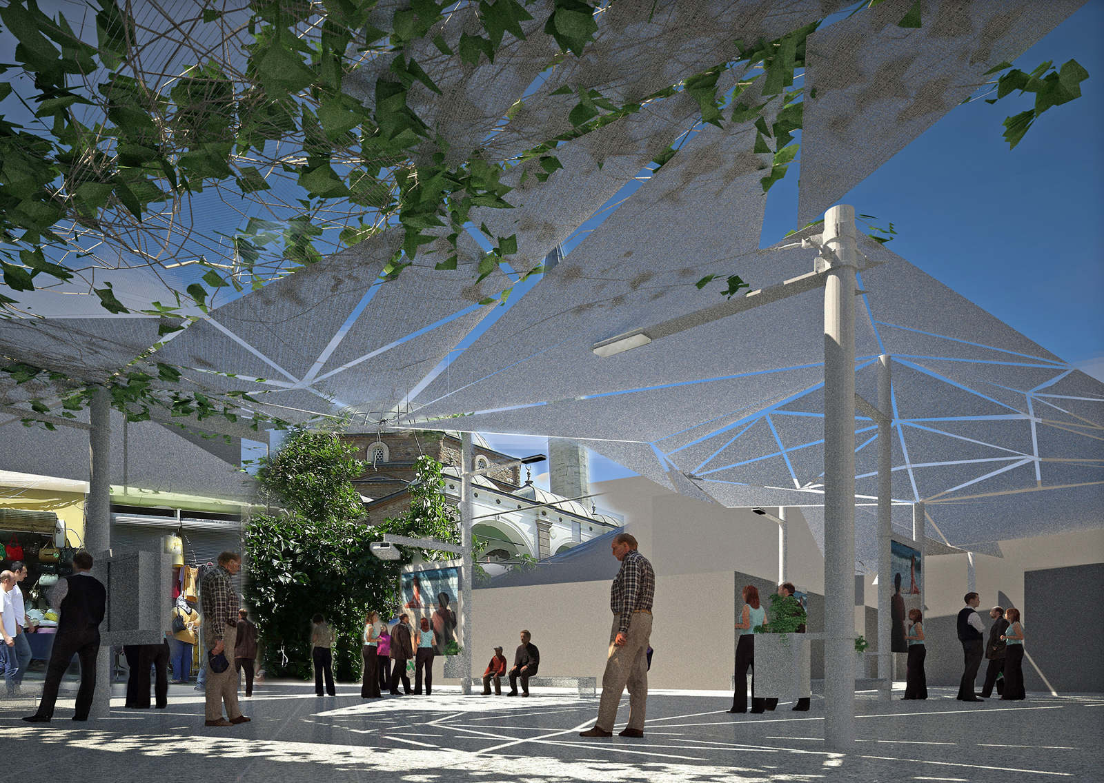 İzmir Kemeraltı Urban Canopy ABOUTBLANK Creative Community