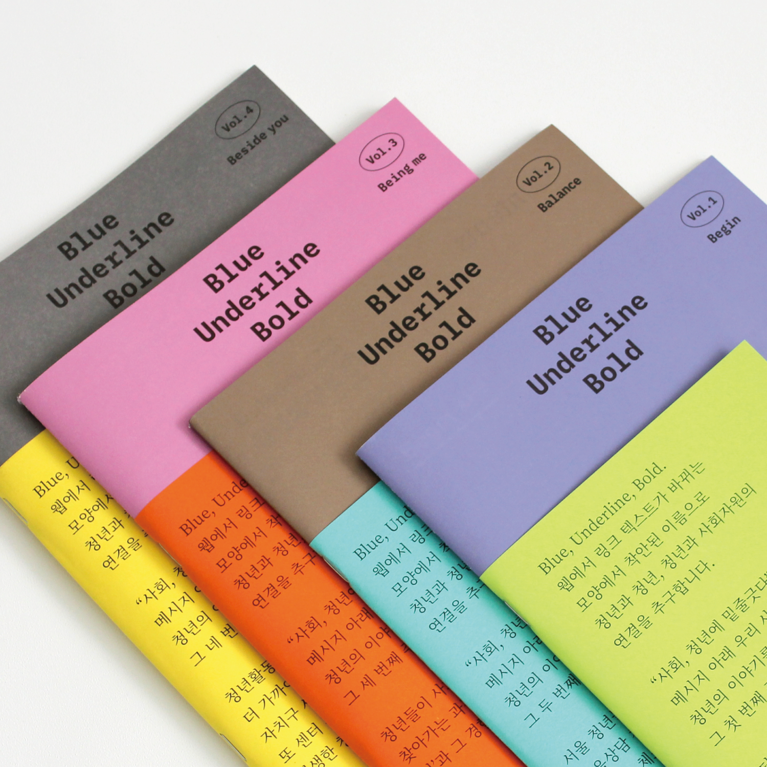 〈Blue, Underline, Bold〉 표지 시스템 - 이응셋