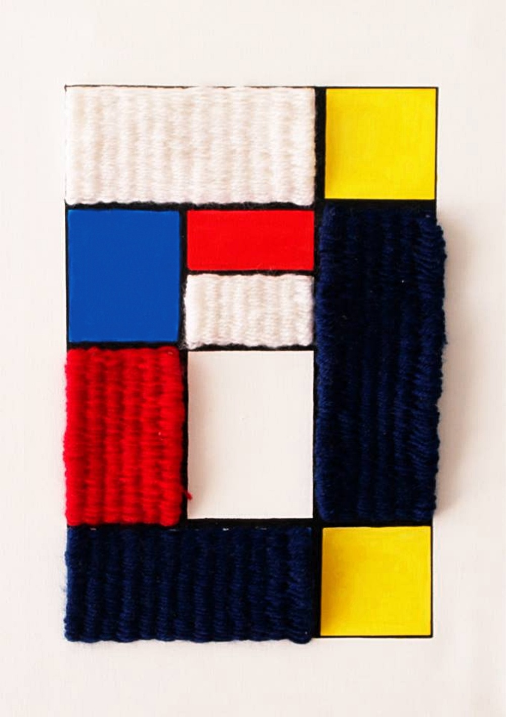 Composição Com Vermelho Amarelo E Azul