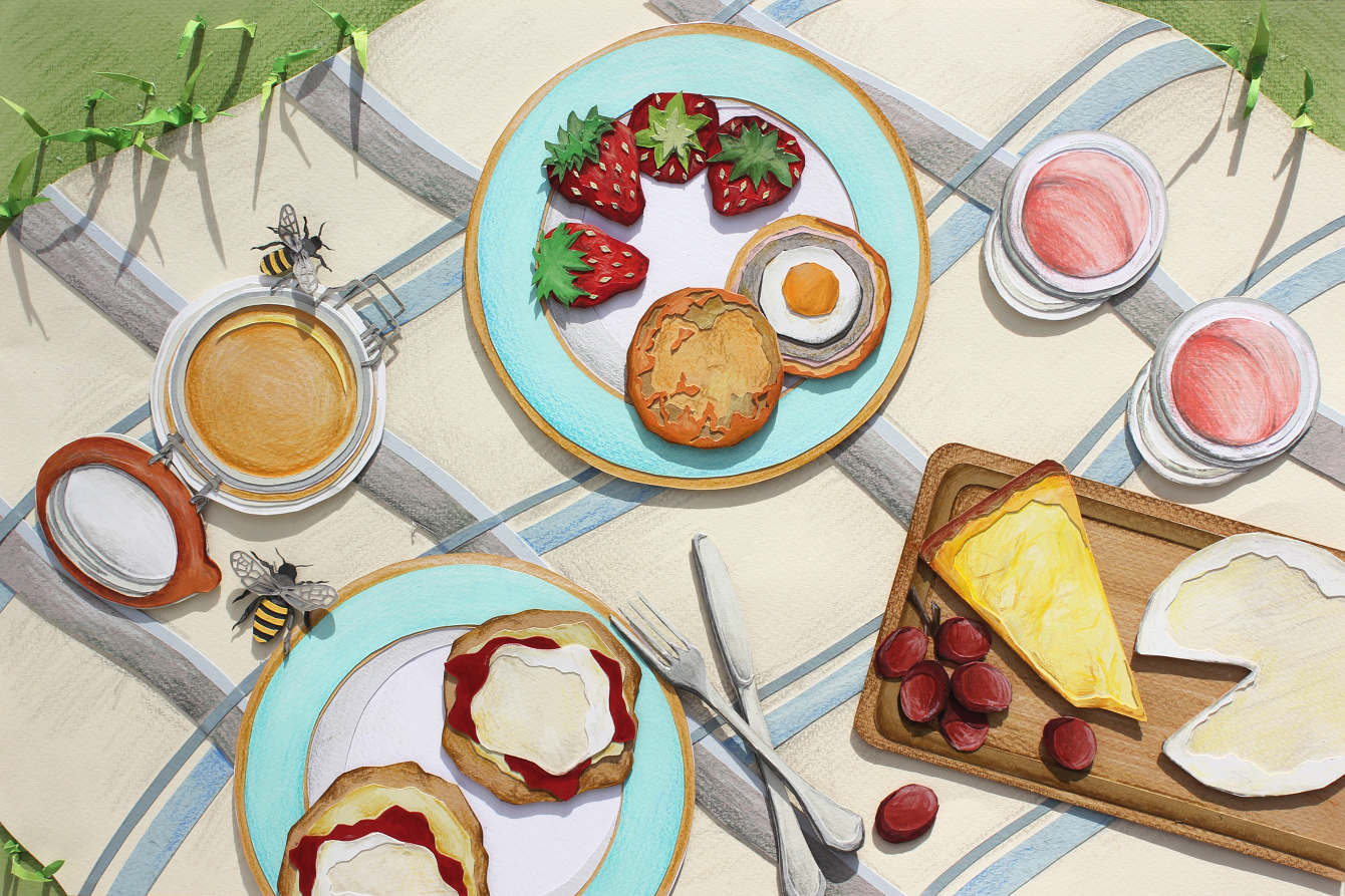 Fortnum & Mason Picnic Gift Box Lydia Hopwood Illustration