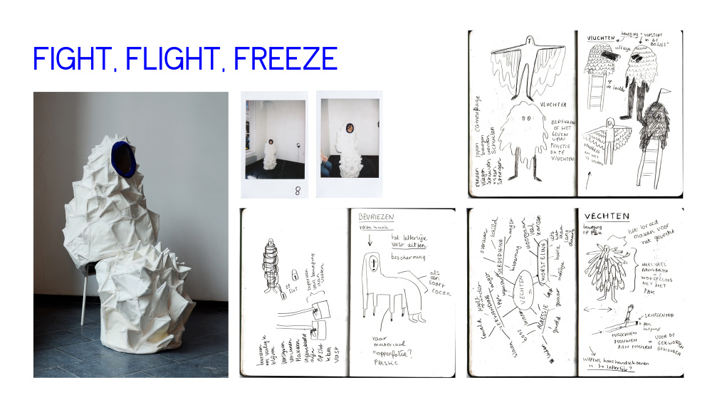 FIGHT, FLIGHT, FREEZE - Samira Charroud Illustration