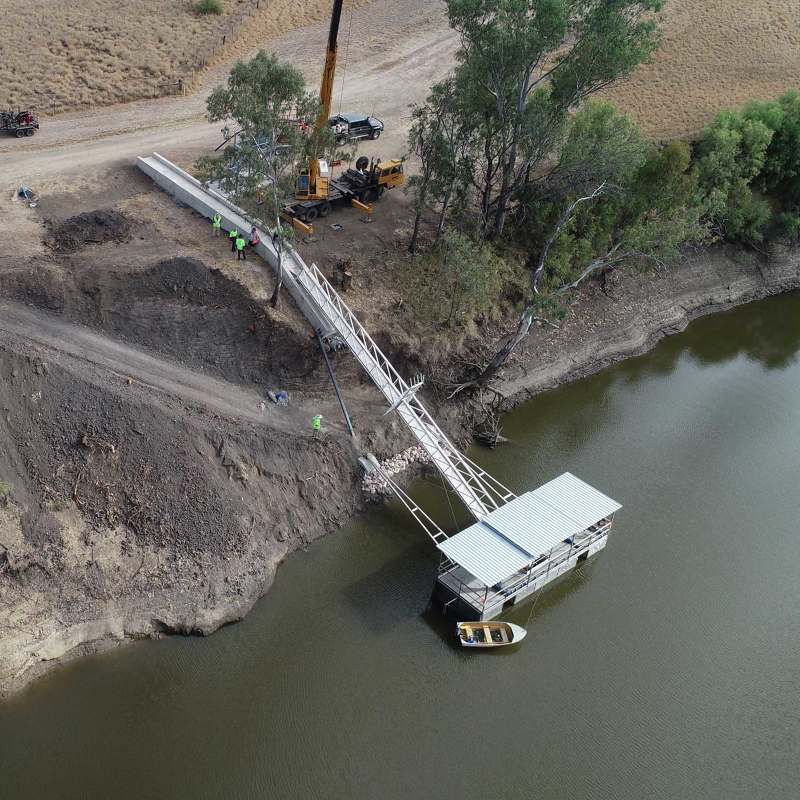 Macintyre River Water Intake Structure Boggabilla NSW PMI Engineers