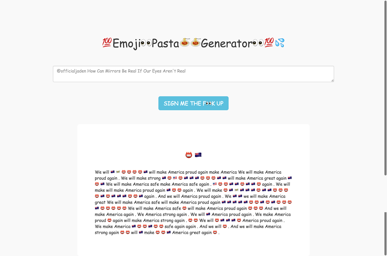 Emojipasta Generator jettairlines