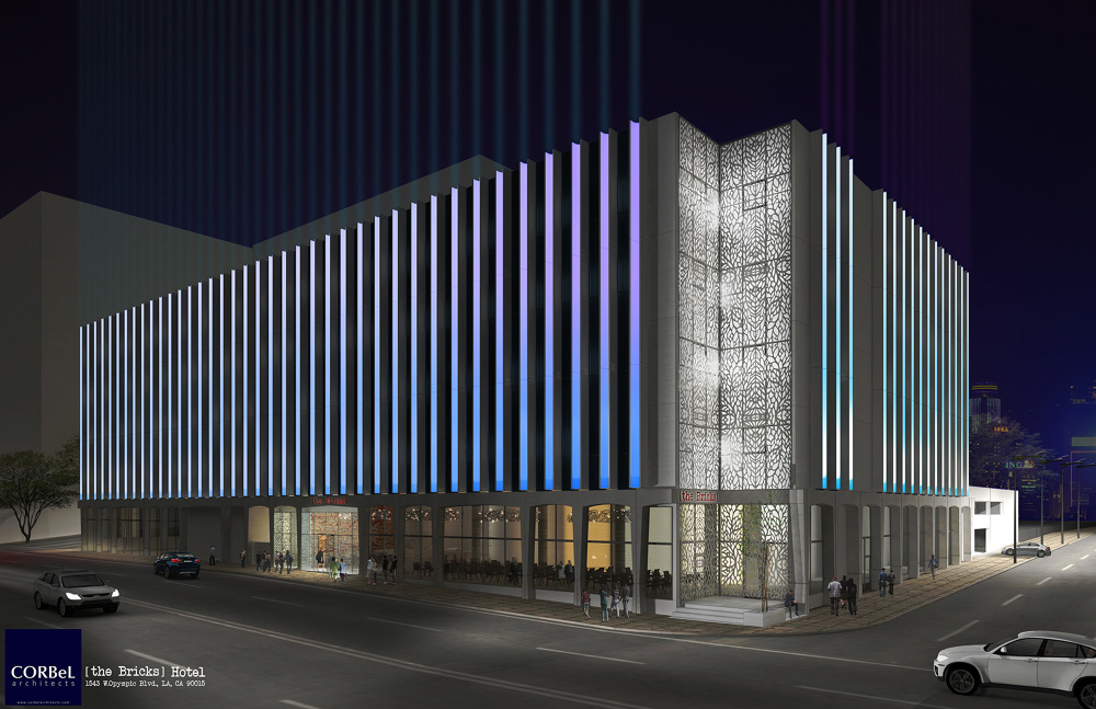 The BRICKS Hotel Los Angeles, CA Corbel Architects