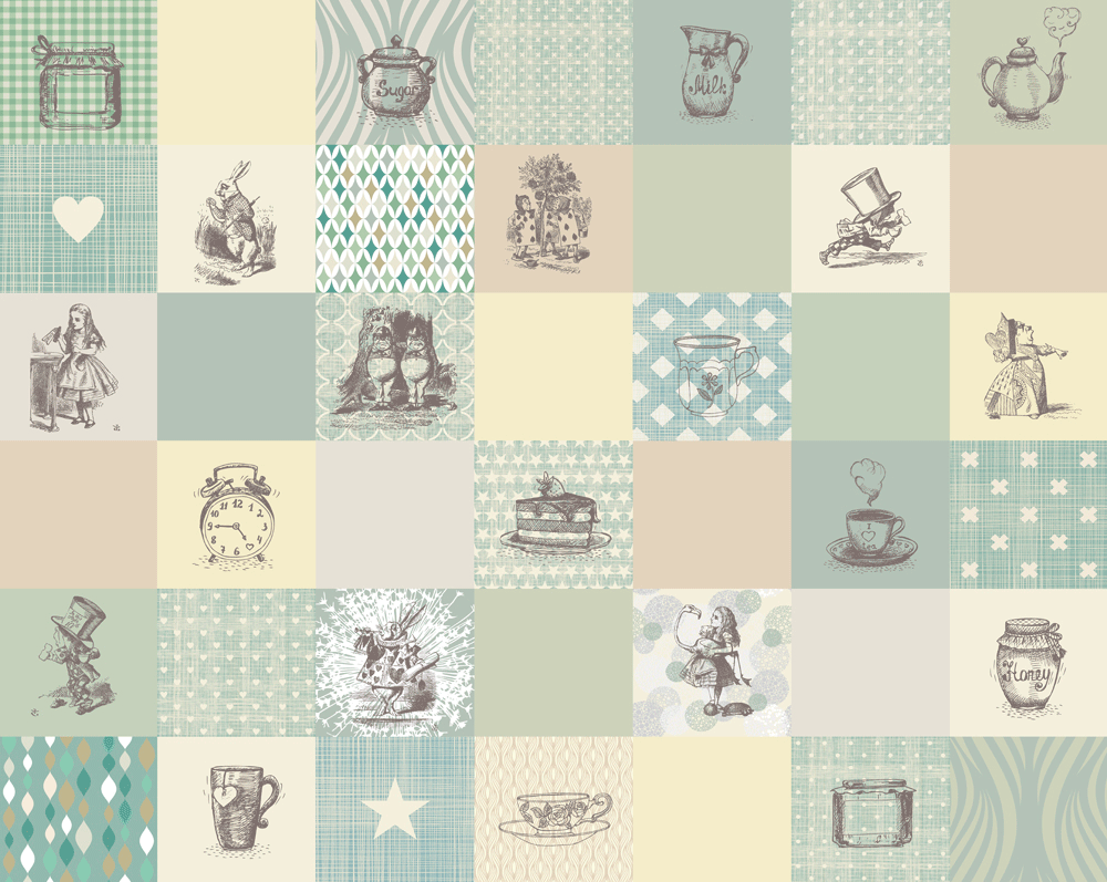 Alice in Wonderland Wall Murals - Design10.co.uk