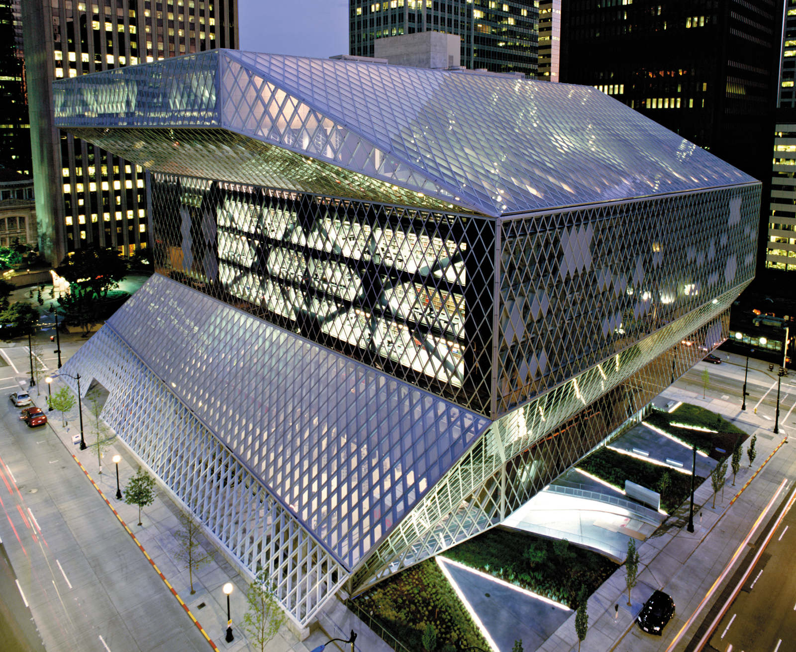 Seattle Public Library - Inside Outside