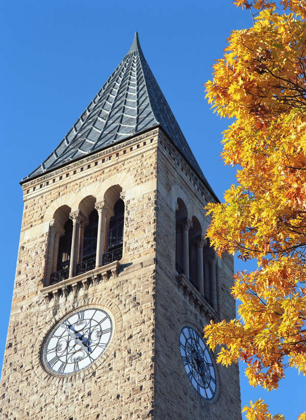 Cornell Clock Tower C. E. Burns Photo