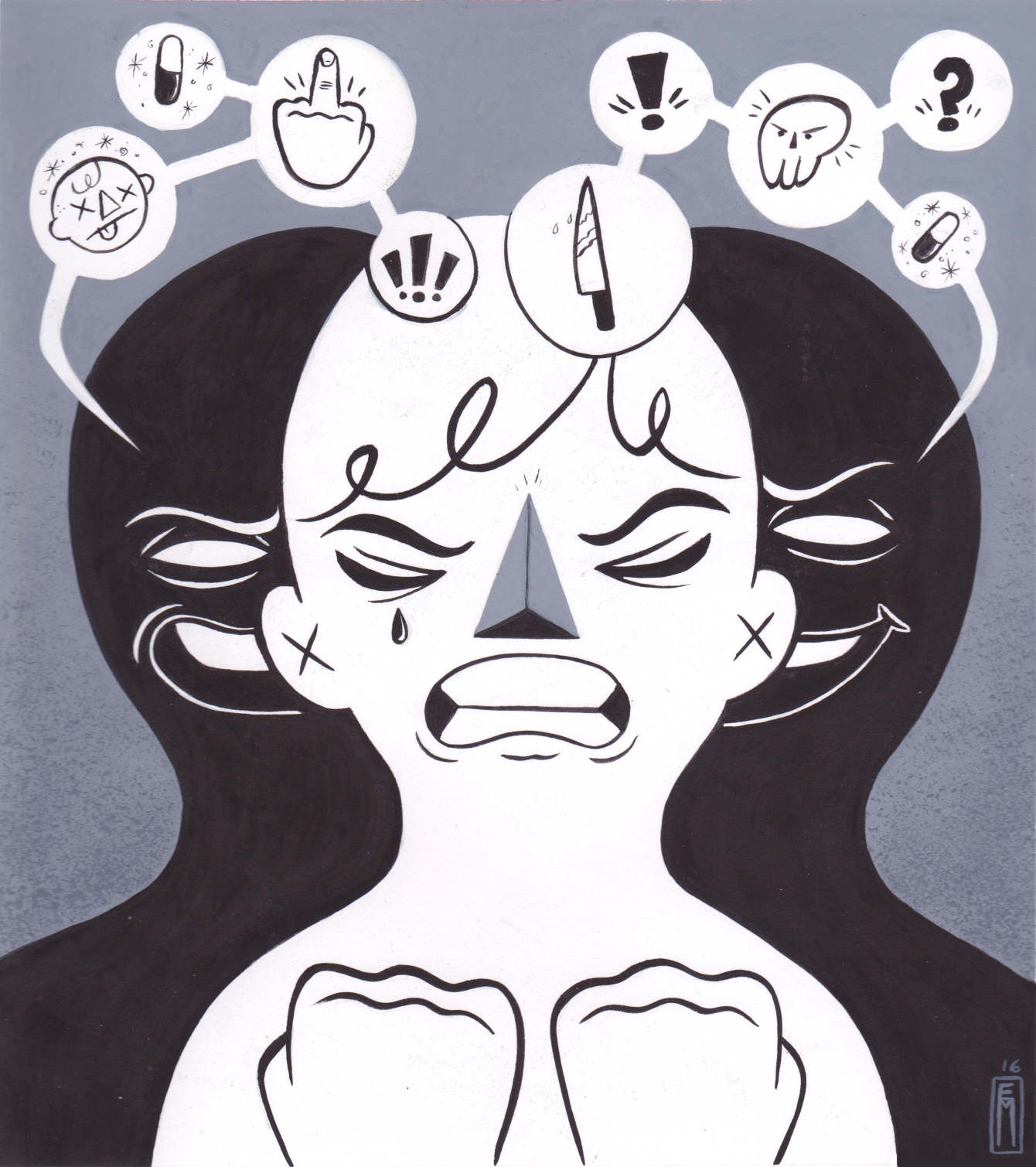 schizophrenia Erick Martinez Art