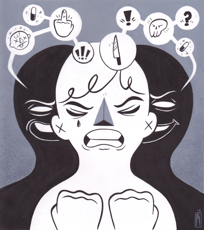 schizophrenia Erick Martinez Art