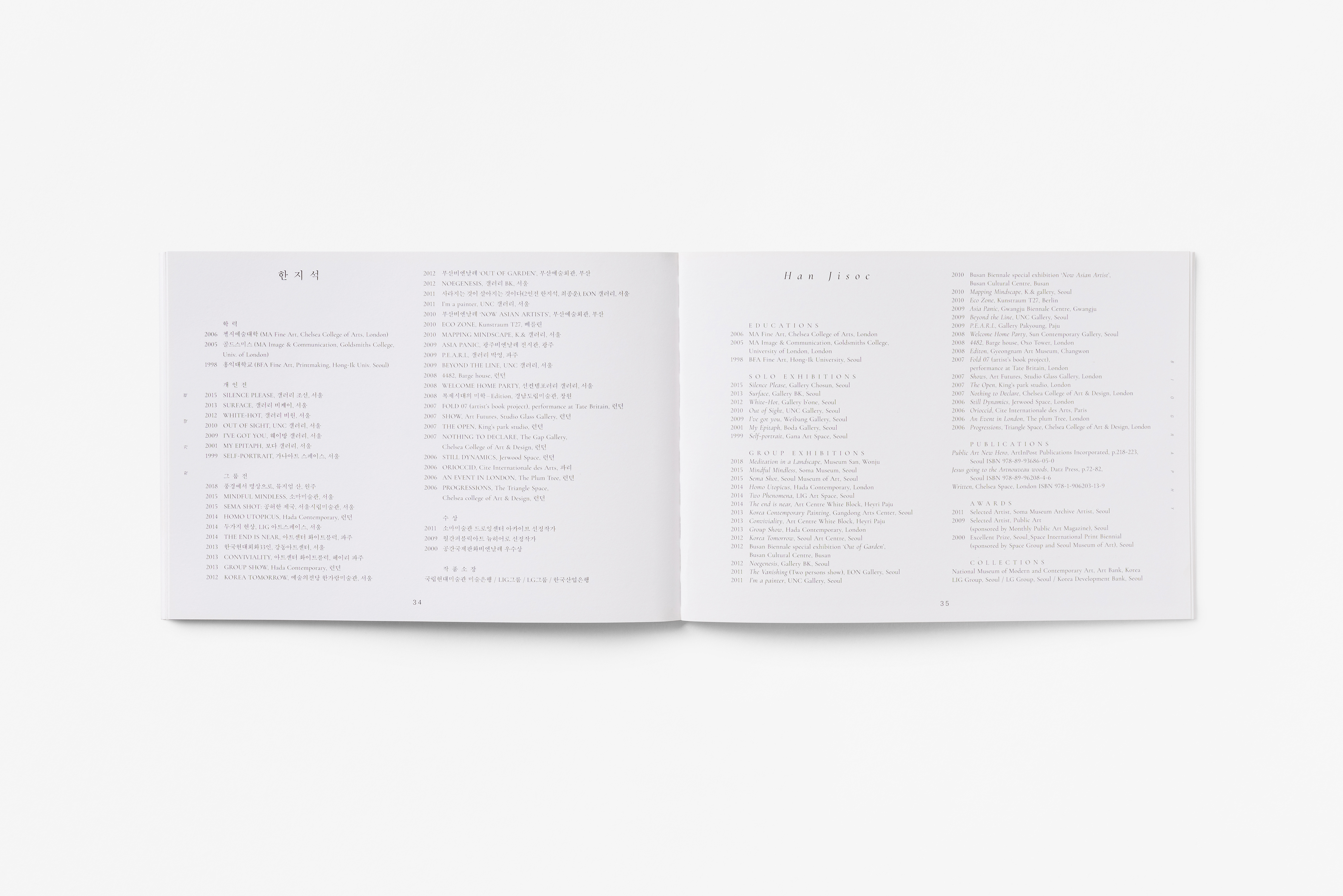 Catalog for Han Jisoc, Mirror Symmetry twothree