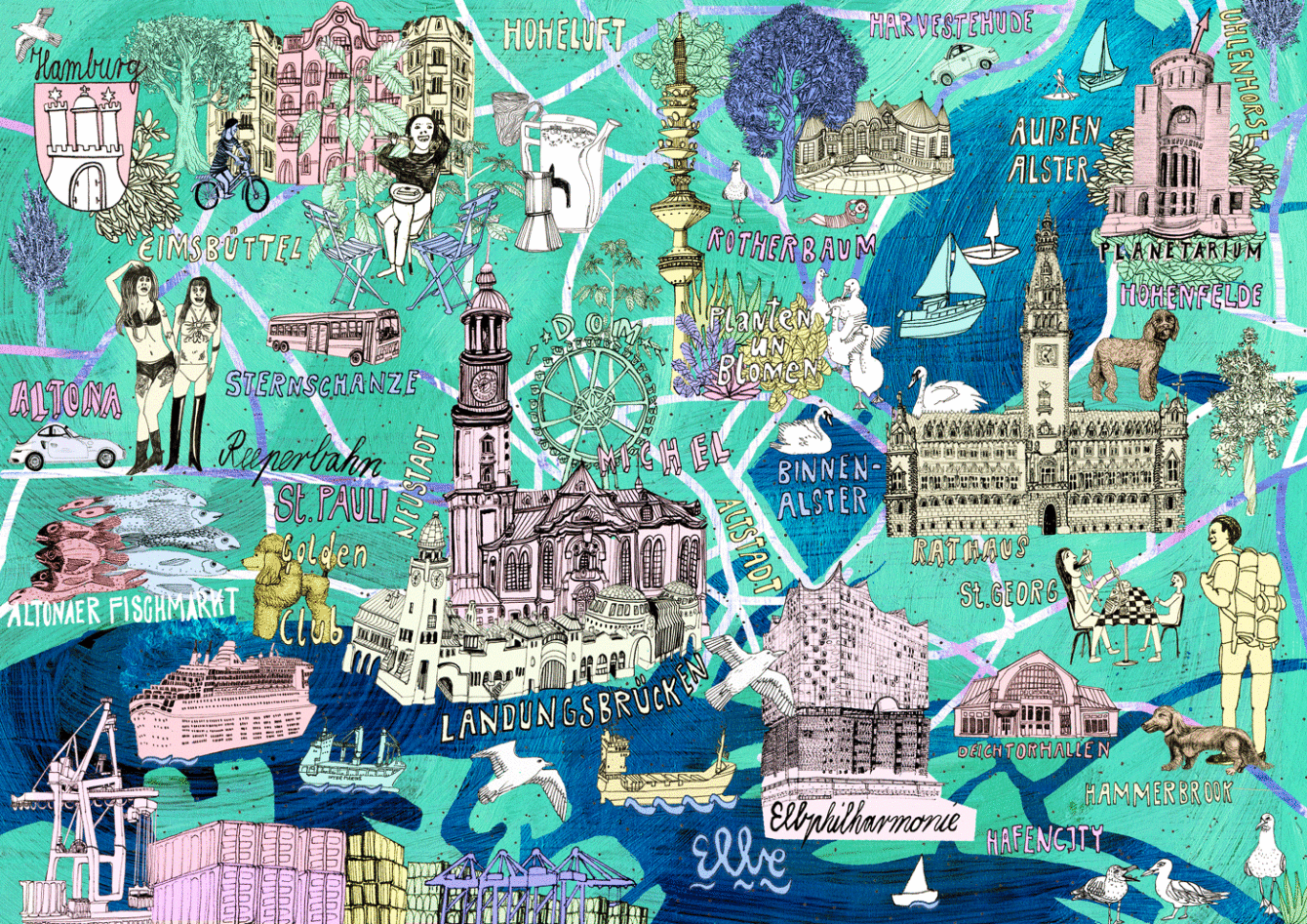 Hamburg Map - marinafriedrich
