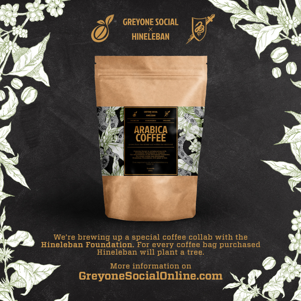 Hineleban Arabica Coffee x Greyone Social packaging - Nadine Layon, image size:1000x1000