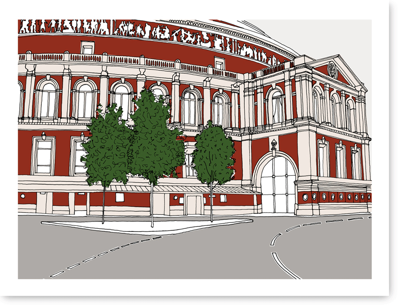Royal Albert Hall - Claire Rollet illustrator