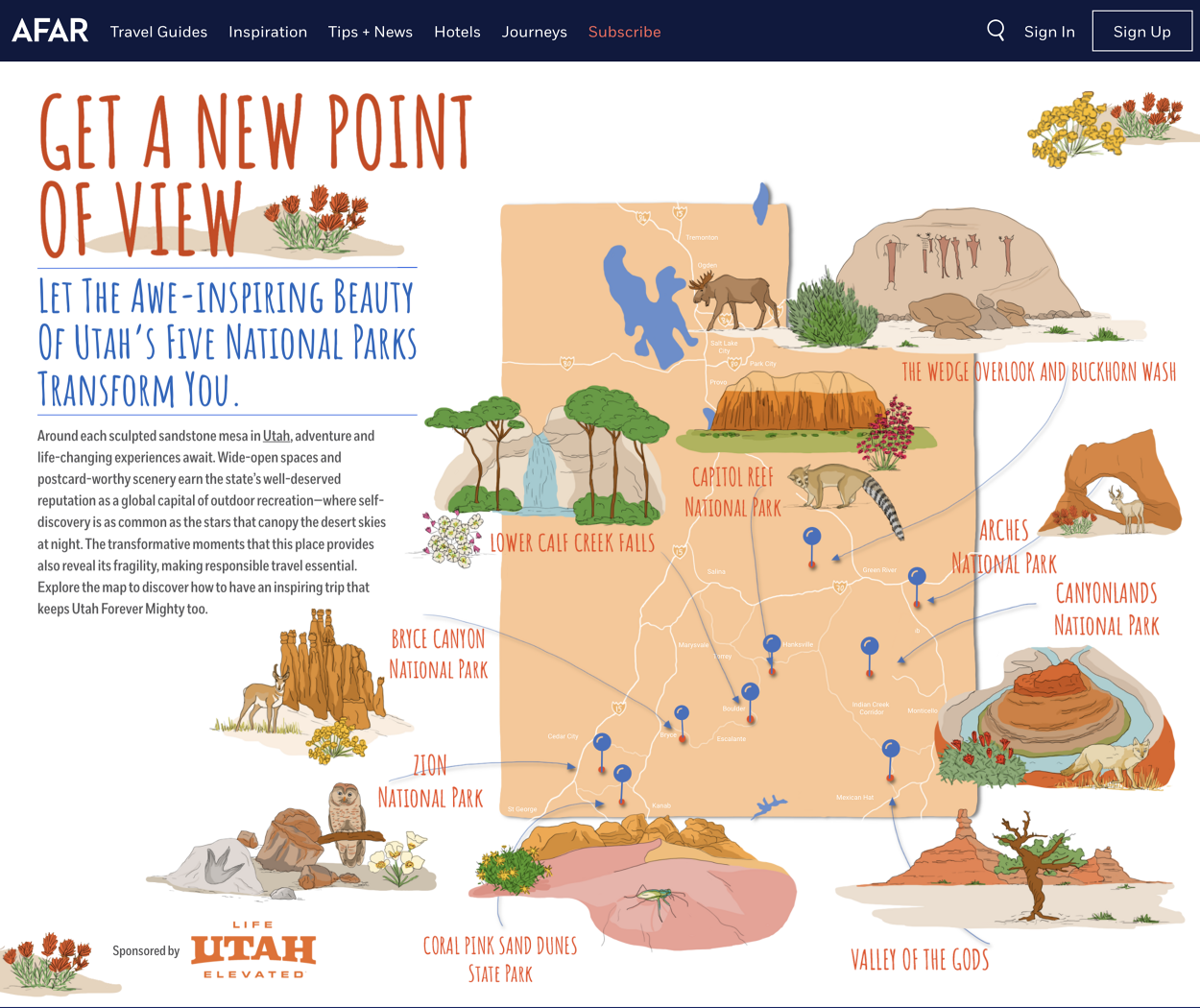 Utah National Parks - Claire Rollet illustrator